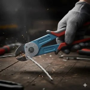 Knipex CoBolt compact bolt cutters demonstrating high-leverage cutting power as part of the best knipex tools lineup.