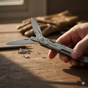 Examining the safety locking features of the blades in a gerber vs leatherman test.