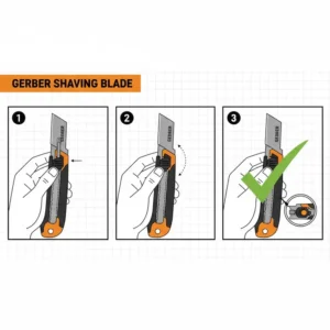 A demonstration of extreme edge retention and sharpness during a professional gerber shaving blade performance test.
