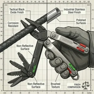 The ballistic nylon sheath designed for secure belt carry of the gerber diesel multi tool.